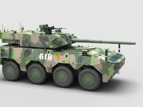 Chinese ZTL-19 Infantry Fighting Vehicle Modello 3D
