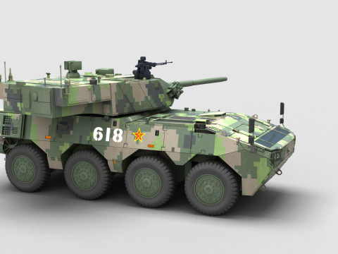 Chinese ZTL-19 Infantry Fighting Vehicle Modello 3D