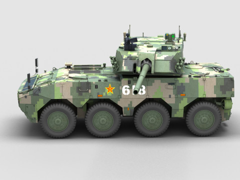 Chinese ZTL-19 Infantry Fighting Vehicle Modello 3D