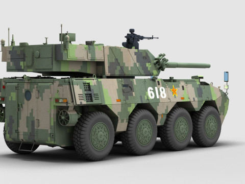 Chinese ZTL-19 Infantry Fighting Vehicle Modello 3D
