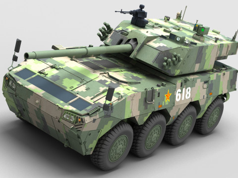 Chinese ZTL-19 Infantry Fighting Vehicle Modello 3D