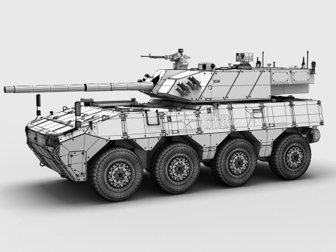 Chinese ZTL-19 Infantry Fighting Vehicle Modello 3D