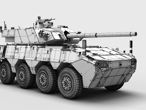 Chinese ZTL-19 Infantry Fighting Vehicle Modello 3D