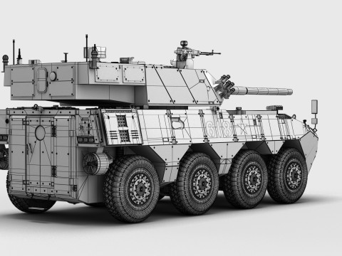 Chinese ZTL-19 Infantry Fighting Vehicle Modello 3D