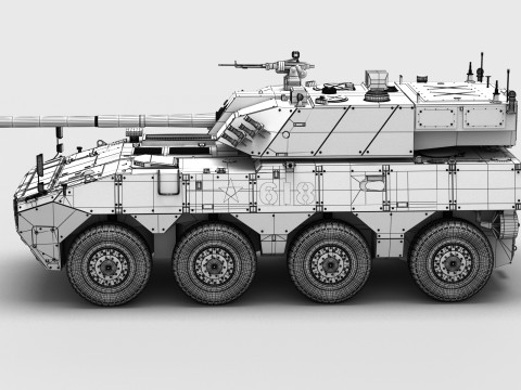 Chinese ZTL-19 Infantry Fighting Vehicle Modello 3D