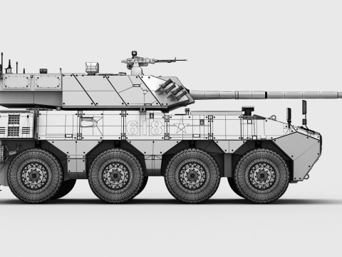 Chinese ZTL-19 Infantry Fighting Vehicle Modello 3D