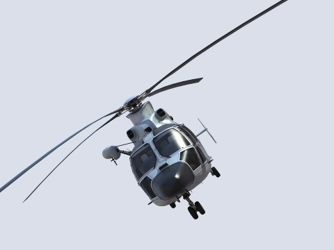 Chinese Navy Z-9 Helicopter 3D Model