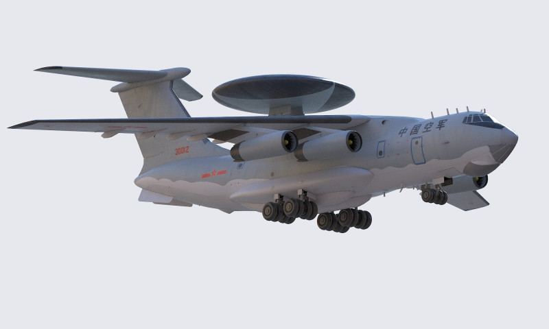 Shaanxi KJ-2000 3D Model .c4d .max .obj .3ds .fbx .stl .blend