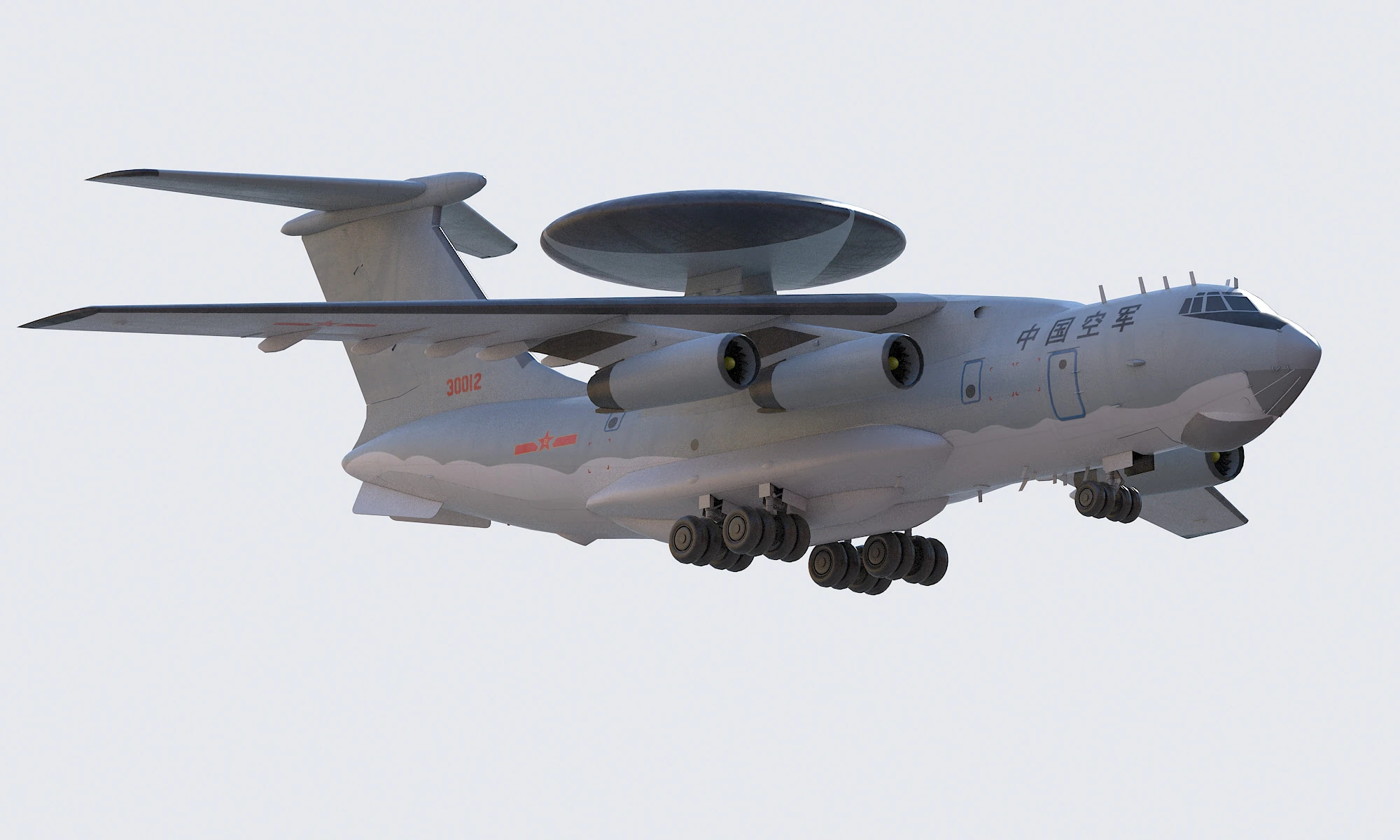 Shaanxi KJ-2000 3D Model .c4d .max .obj .3ds .fbx .stl .blend 