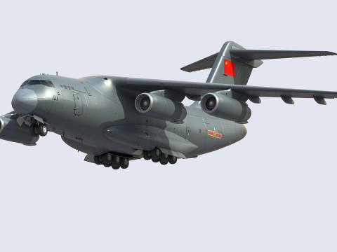 Xian Y20 Large Military Transport Aircraft Modelo 3D
