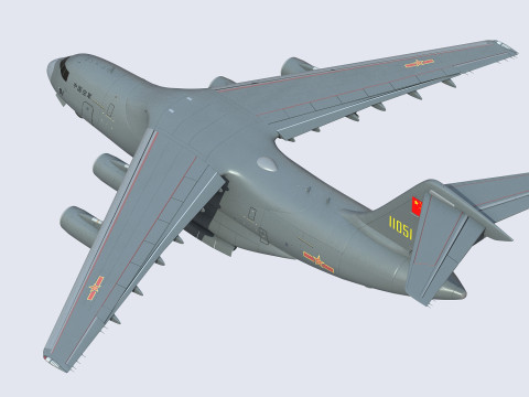 Xian Y20 Large Military Transport Aircraft 3D 模型