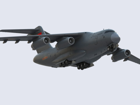 Xian Y20 Large Military Transport Aircraft 3D 模型
