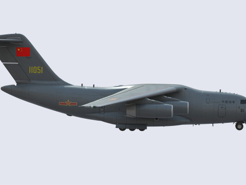 Xian Y20 Large Military Transport Aircraft 3D 模型