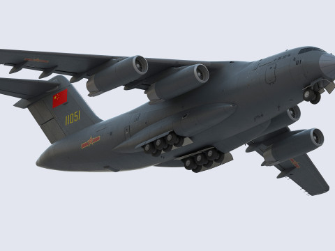 Xian Y20 Large Military Transport Aircraft 3D 模型