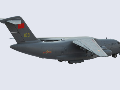 Xian Y20 Large Military Transport Aircraft 3D 模型