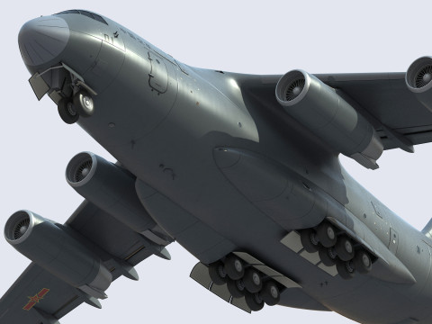 Xian Y20 Large Military Transport Aircraft 3D 模型