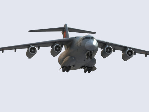 Xian Y20 Large Military Transport Aircraft 3D 模型