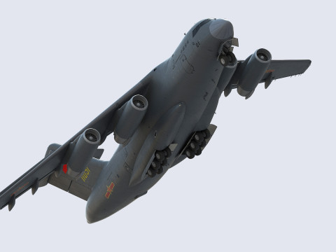 Xian Y20 Large Military Transport Aircraft 3D 模型