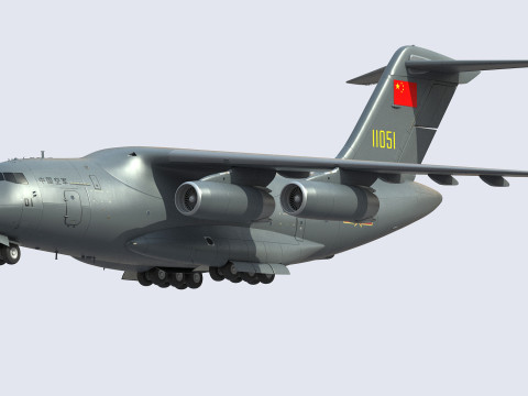 Xian Y20 Large Military Transport Aircraft 3D 模型