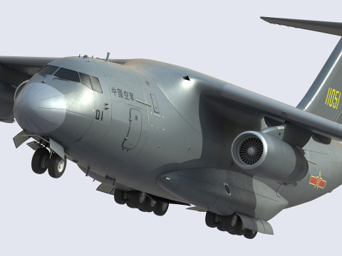 Xian Y20 Large Military Transport Aircraft 3D 模型
