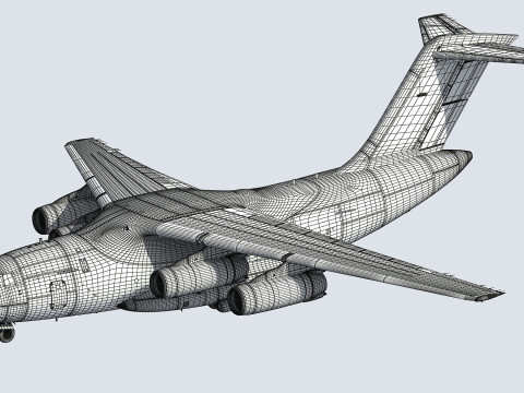 Xian Y20 Large Military Transport Aircraft 3D 模型