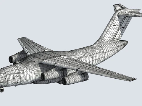 Xian Y20 Large Military Transport Aircraft 3D Model