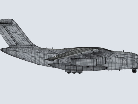 Xian Y20 Large Military Transport Aircraft 3D 模型