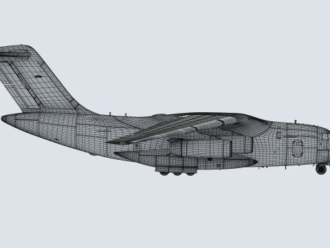 Xian Y20 Large Military Transport Aircraft 3D Model
