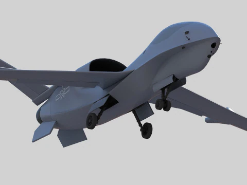 Chengdu Xianglong WZ7 UAV 3D Model