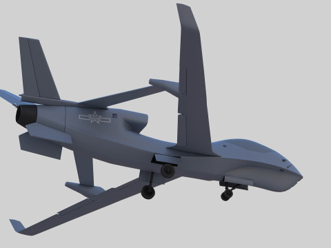 Chengdu Xianglong WZ7 UAV 3D मॉडल
