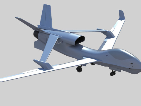 Chengdu Xianglong WZ7 UAV 3D मॉडल