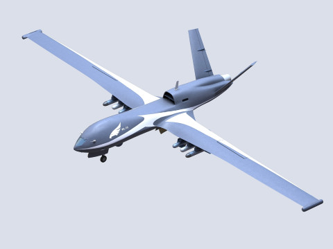 Wing Loong-10 UAV 3D Model