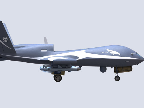 Wing Loong-10 UAV 3D Model