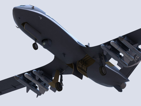 Wing Loong-10 UAV 3D Model