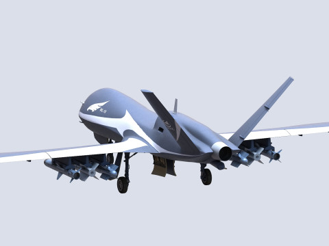 Wing Loong-10 UAV 3D Model