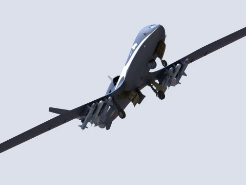 Wing Loong-10 UAV 3D Model