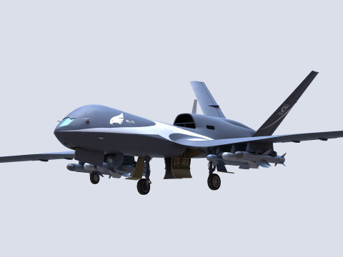 Wing Loong-10 UAV 3D Model