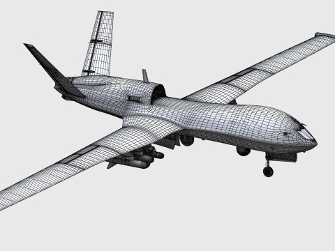 Wing Loong-10 UAV 3D Model