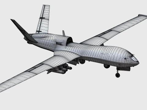 Wing Loong-10 UAV 3D Model