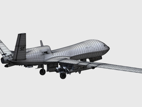 Wing Loong-10 UAV 3D Model