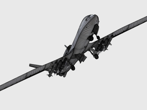 Wing Loong-10 UAV 3D Model