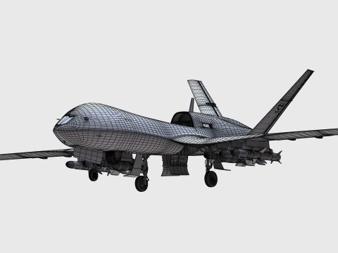 Wing Loong-10 UAV 3D Model