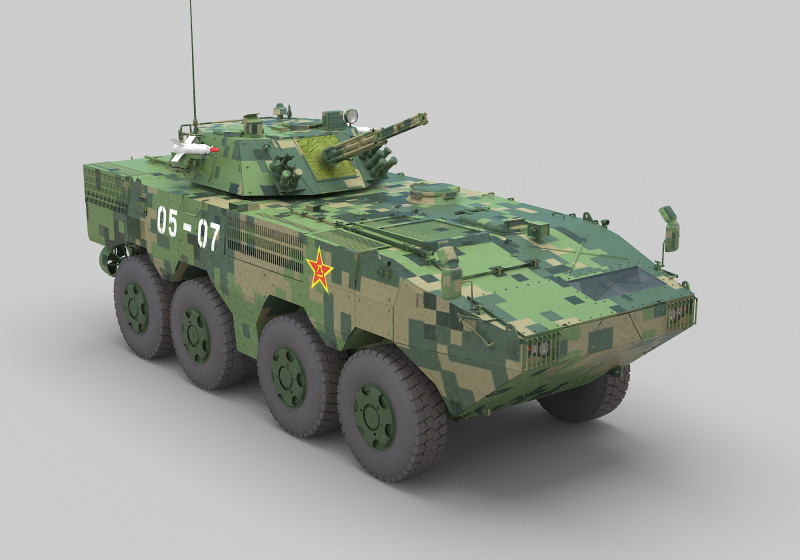 PLA ZBL-09 Snow Leopard IFV 3D 模型 .c4d .max .obj .3ds .fbx .stl .blend