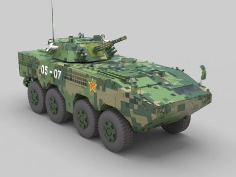 PLA ZBL-09 Snow Leopard IFV 3D Модель
