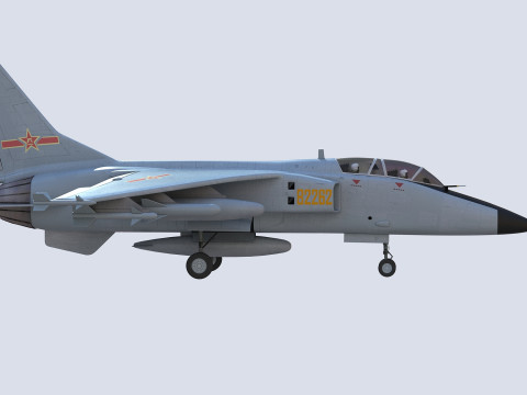 Chinese JH-7 Fighter-Bomber 3D Model