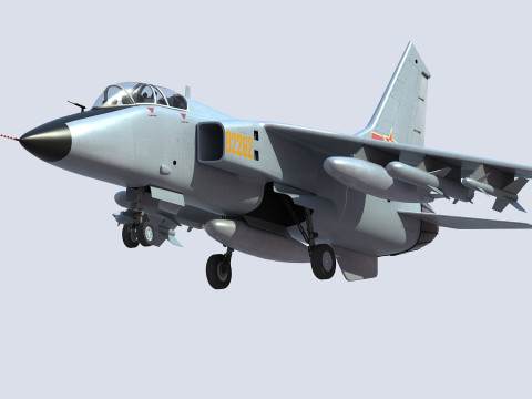 Chiński myśliwiec bombardujący JH-7 Model 3D