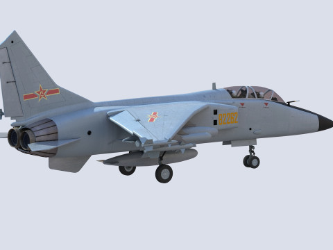 Chiński myśliwiec bombardujący JH-7 Model 3D