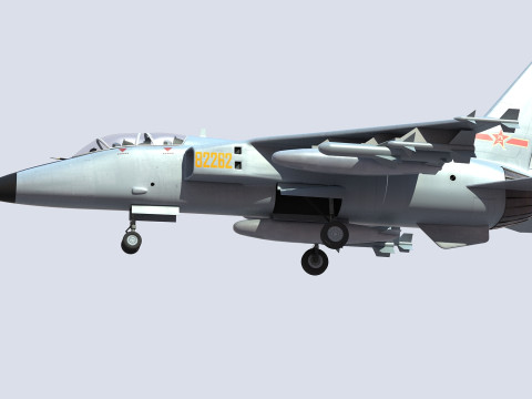 Chiński myśliwiec bombardujący JH-7 Model 3D