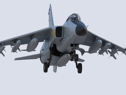 Chiński myśliwiec bombardujący JH-7 Model 3D