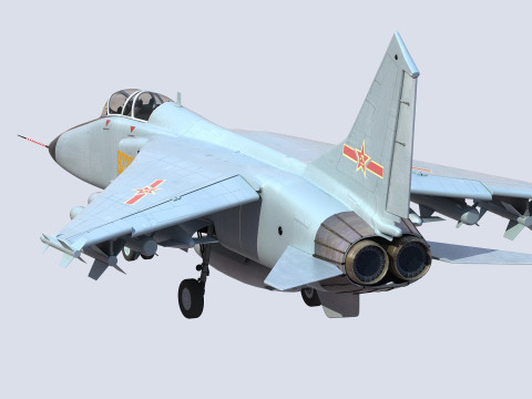 Chiński myśliwiec bombardujący JH-7 Model 3D